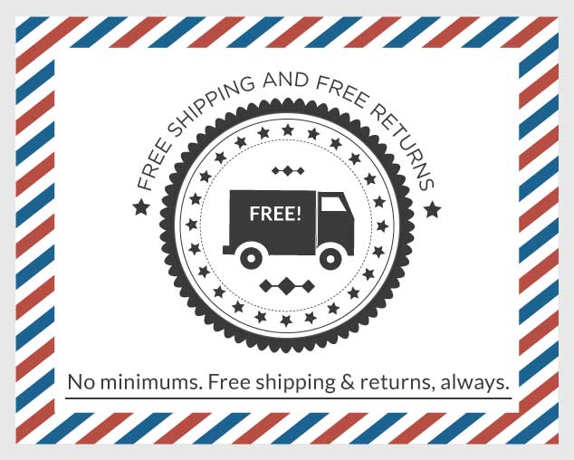 Free SHIPPING AND RETURNS